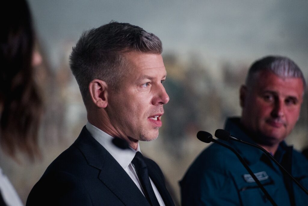 Magyar Péter 2026. május 13-án, a Tisza-kormány első, ópusztaszeri ülésén
