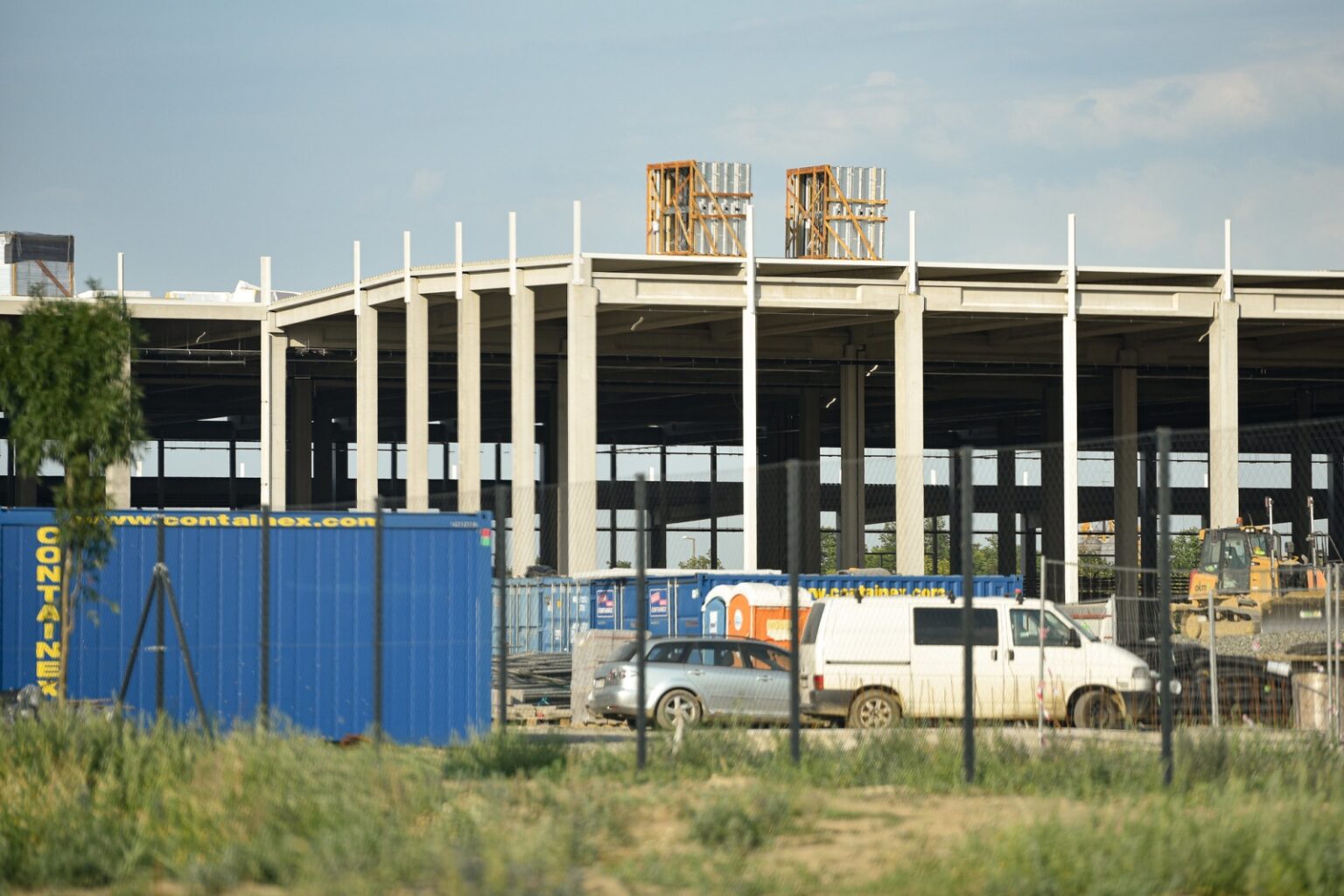 A Benepack Hungary Kft. épülő üzeme a makói ipari parkban 2024 júliusában