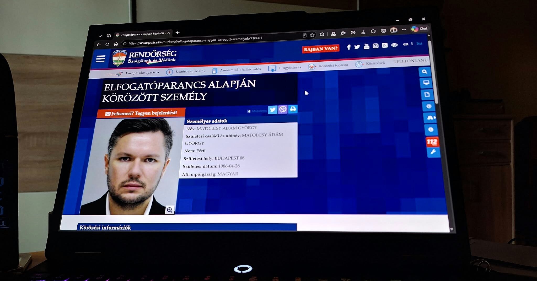 Kiadták a nemzetközi elfogatóparancsot Matolcsy Ádám ellen